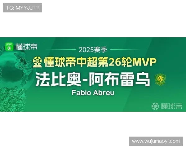 懂球帝2025赛季中超第26轮MVP法比奥领衔球队大胜展现无可匹敌实力 懂球帝2025赛季中超第26轮MVP法比奥领衔球队大胜展现无可匹敌实力
